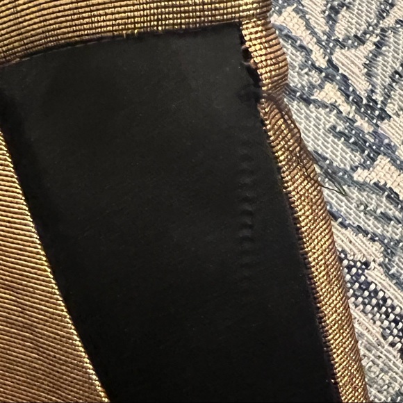 NWT Dice Kayek Gold Tapered Black Side Stripe Trousers - Size 6 - Picture 12 of 12